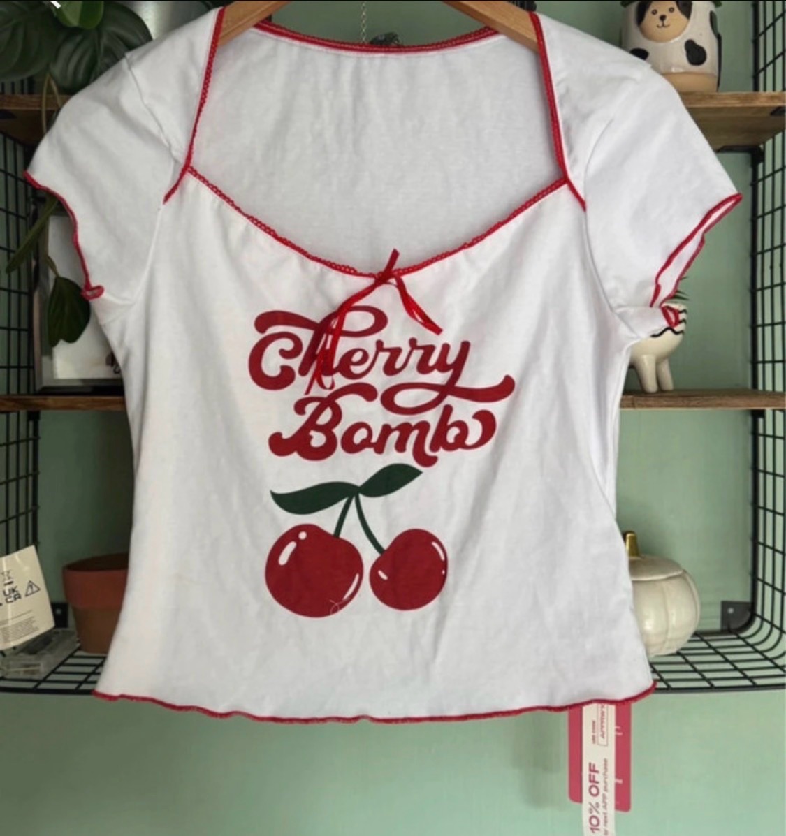 Romwe Size Medium “Cherry Bomb” Top