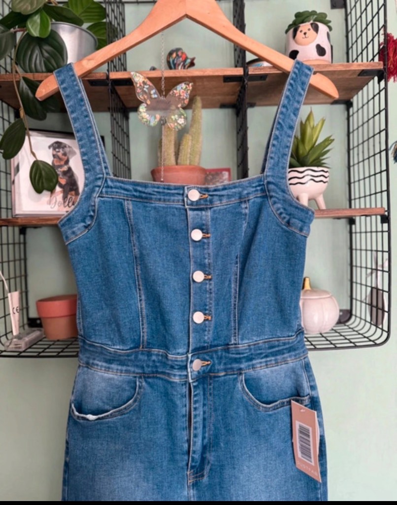 Just Fab Size XS Denim Dungaree’s