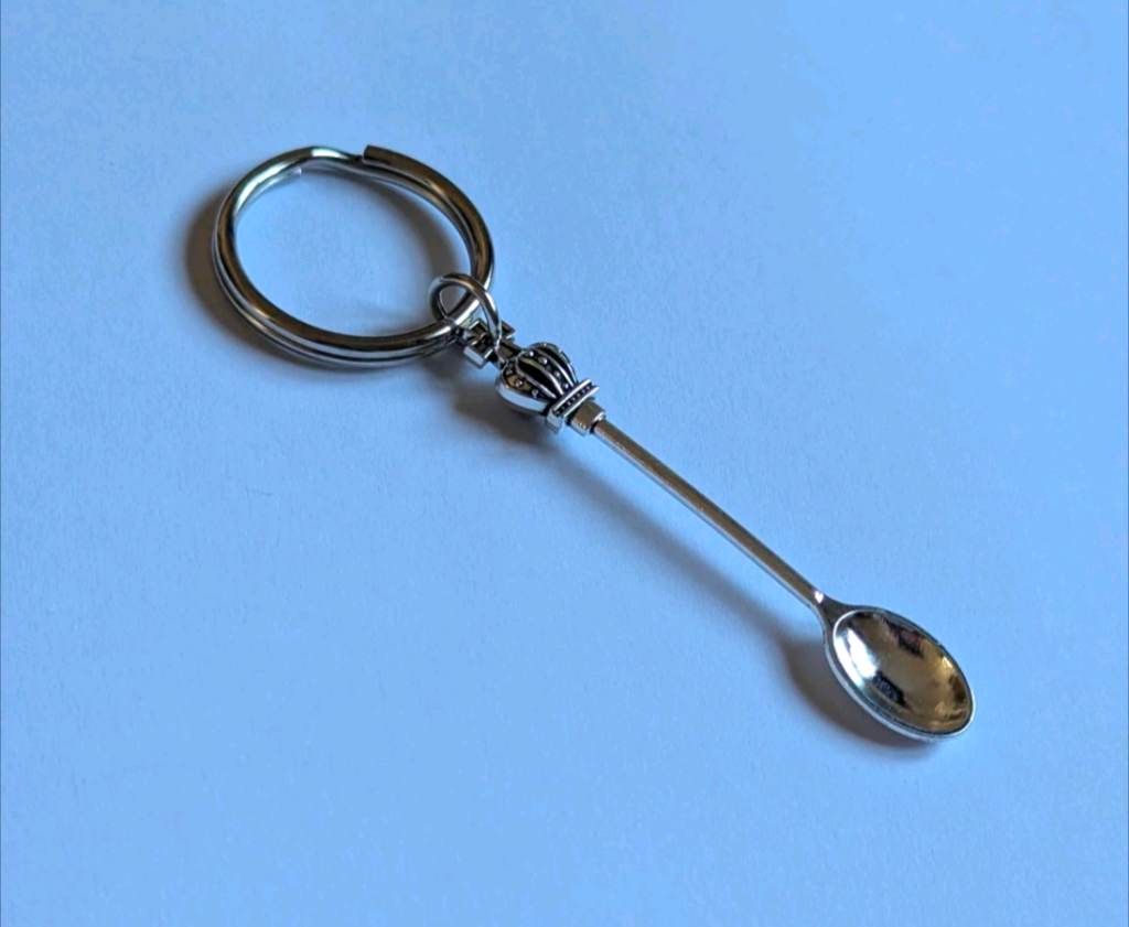 Spoon Keyring - Silver Tone