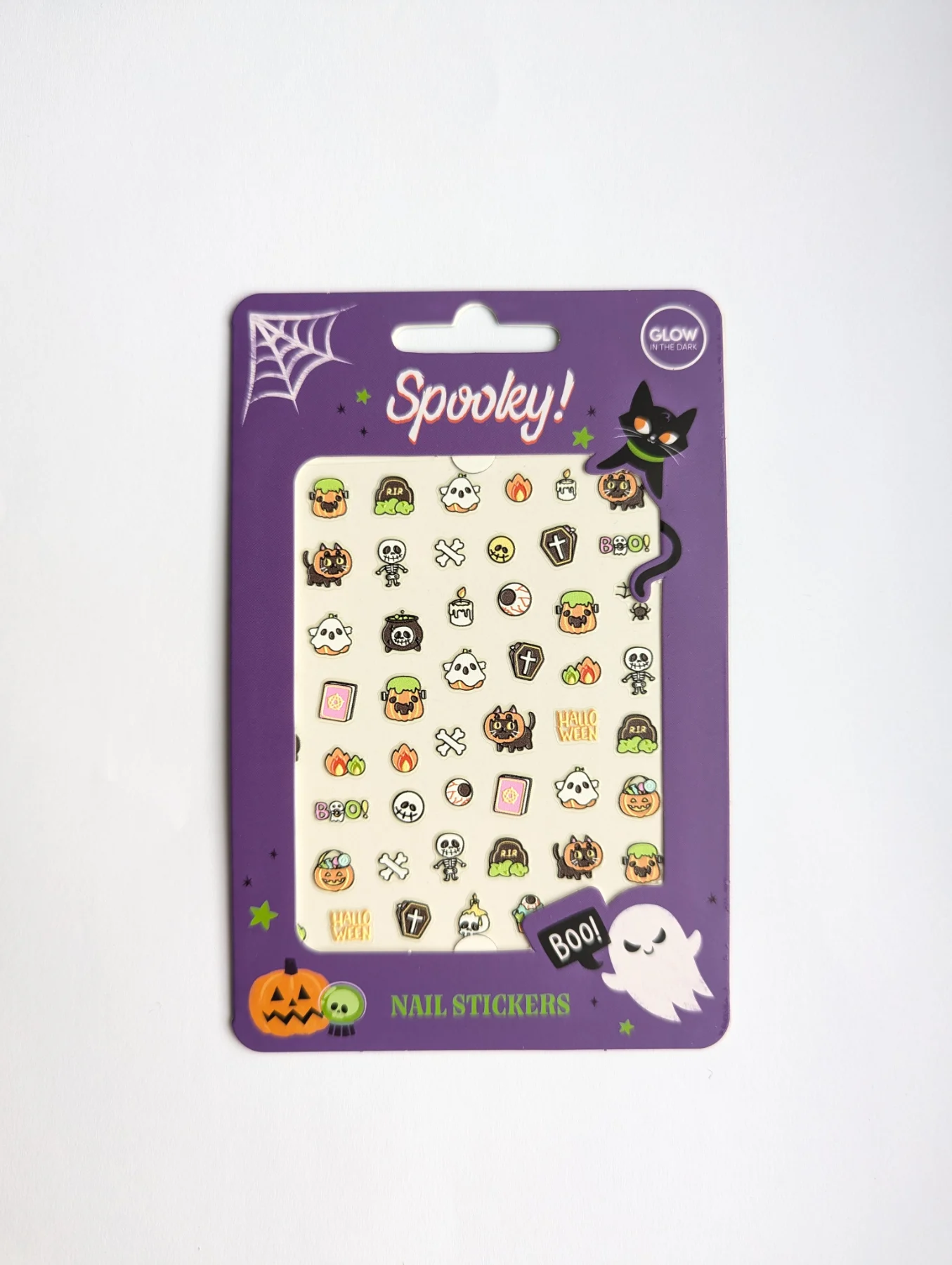 Glow In The Dark Halloween Nail Stickers
