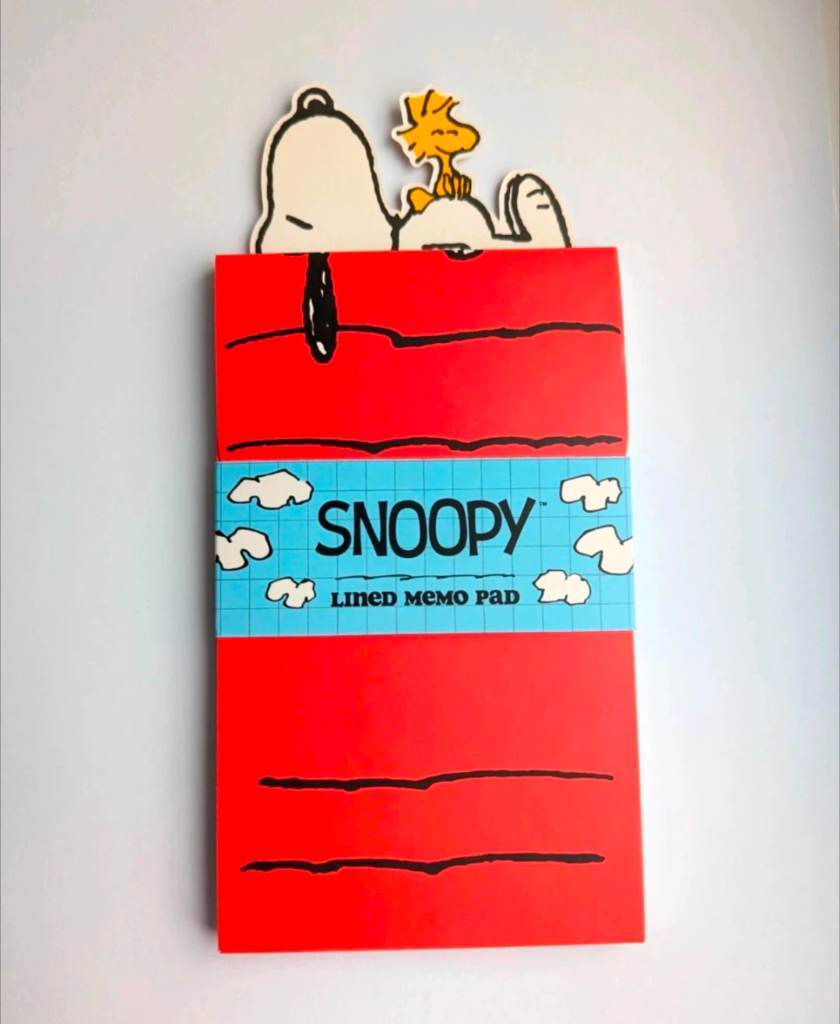 Peanuts Snoopy & Woodstock Lined Memo Pad