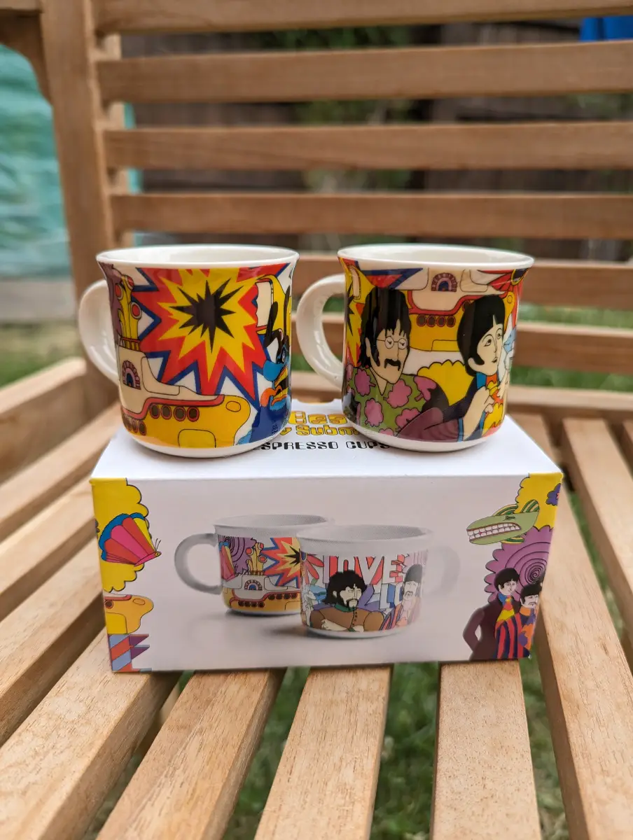The Beatles Yellow Submarine Porcelain Espresso Cups