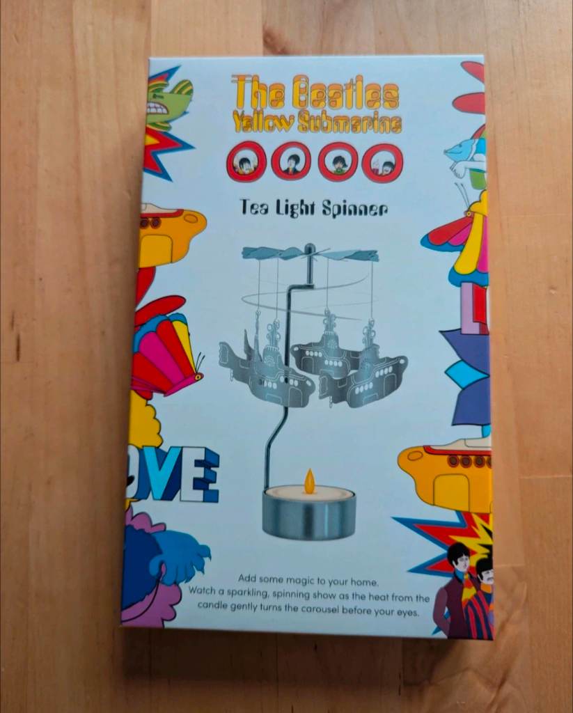 The Beatles Yellow Submarine Tea Light Spinner Candle Holder