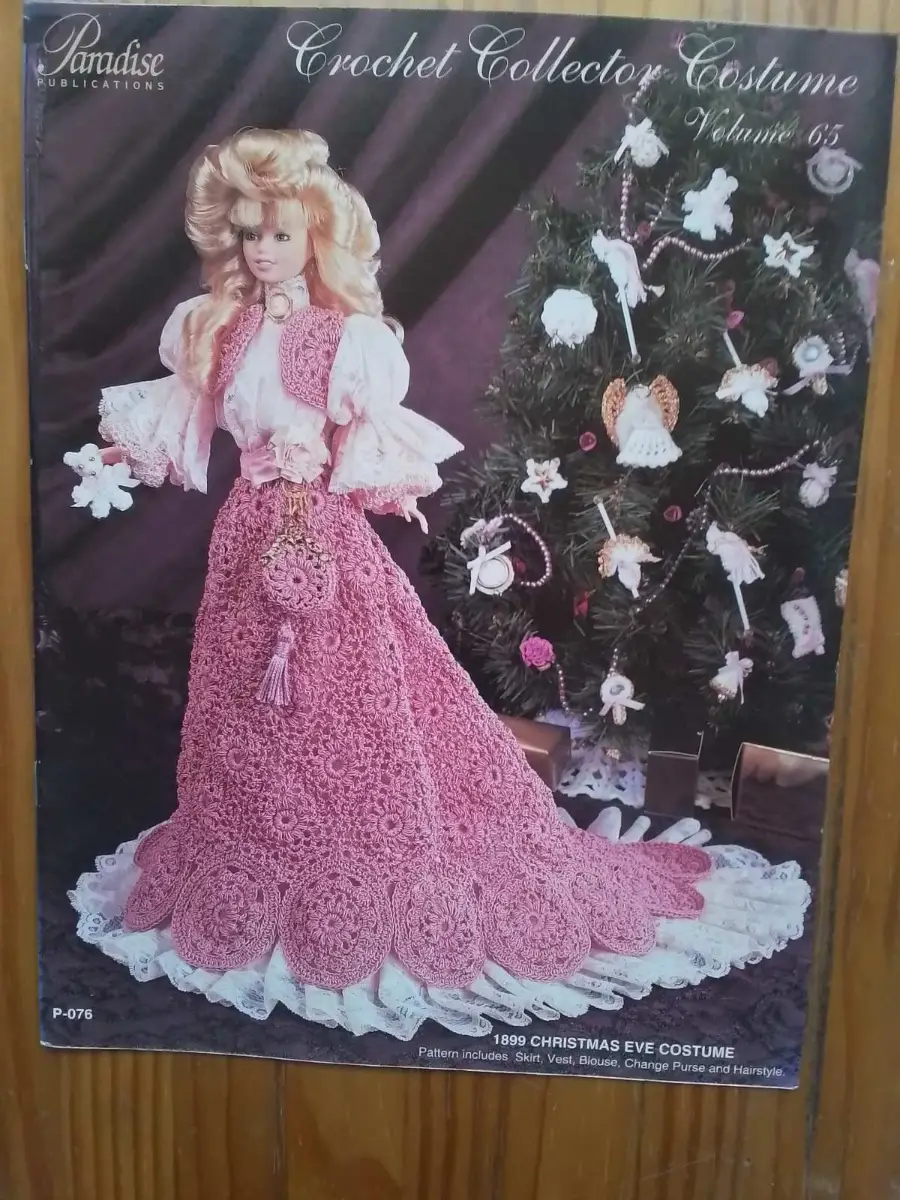 Doll Crochet Pattern Paradise Vol 65 - P-076 1899 Christmas Eve Costume