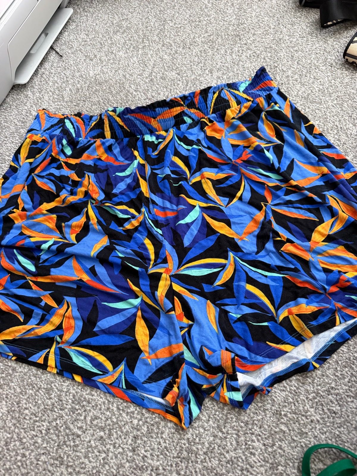 Bright colour flow shorts size 20