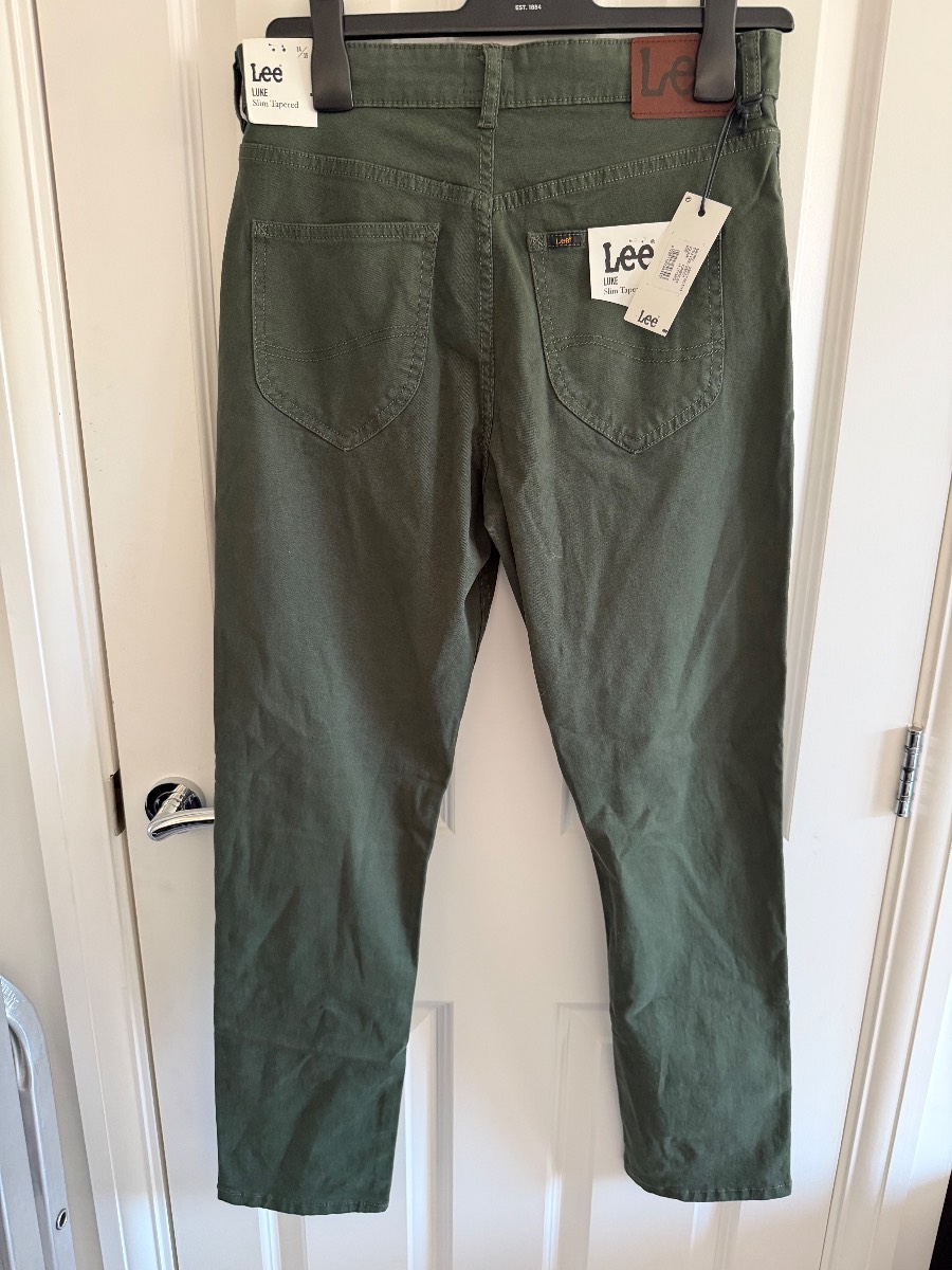 Lee Khaki Green Jeans Size UK 14 Years RRP £45