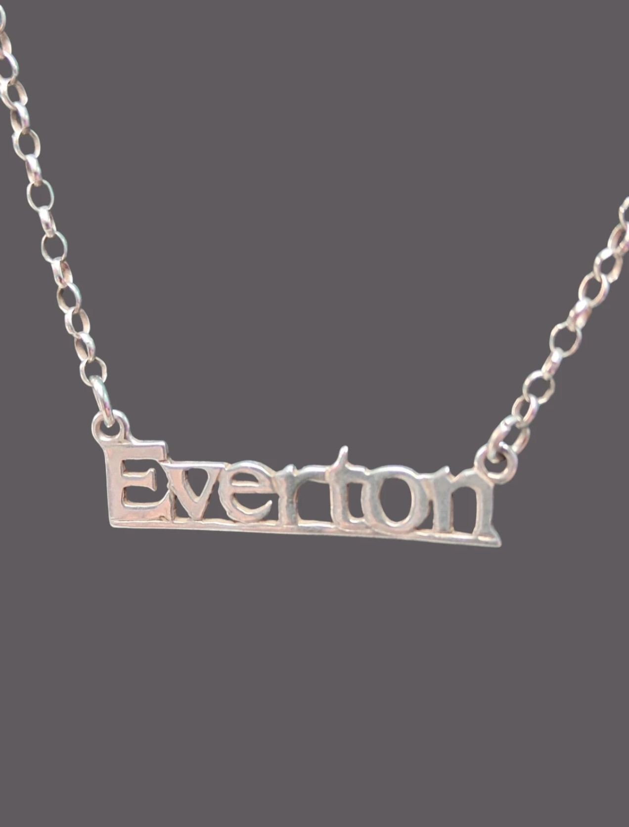 925 Silver Custom Made Everton Necklace