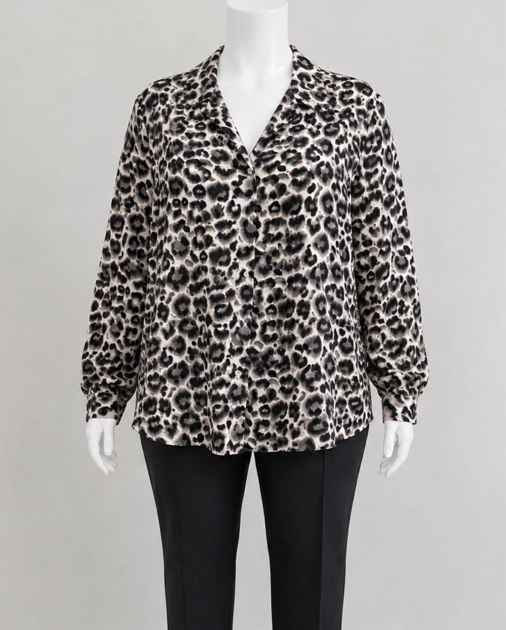 Ladies leopard print blouse SHEIN size 4XL uk size 24