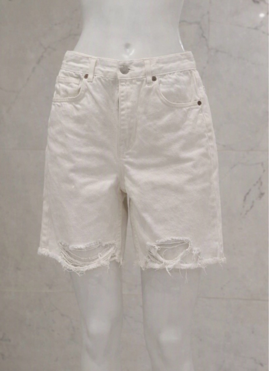 Pull & Bear White Denim shorts size 10