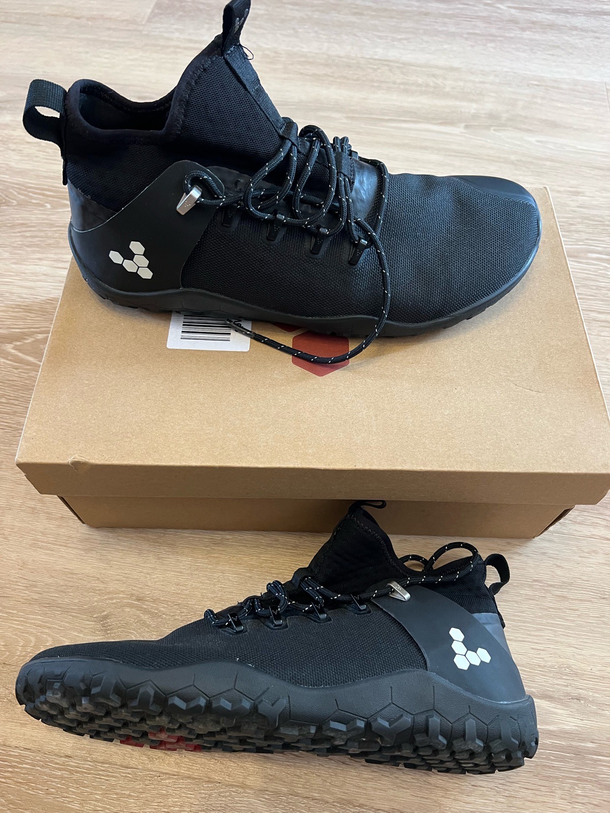 Vivobarefoot Magna Trail FG Men's Barefoot Boots (Black) - Size EU 42