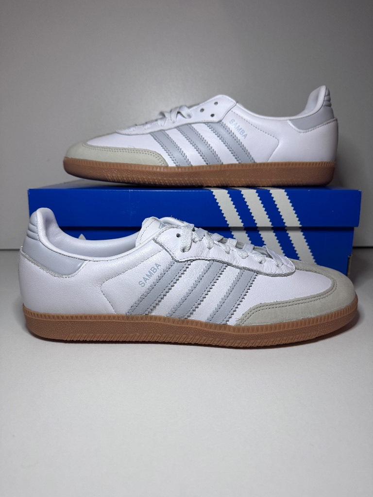 Adidas samba OG - White & Grey - Size UK 9 - Brand New