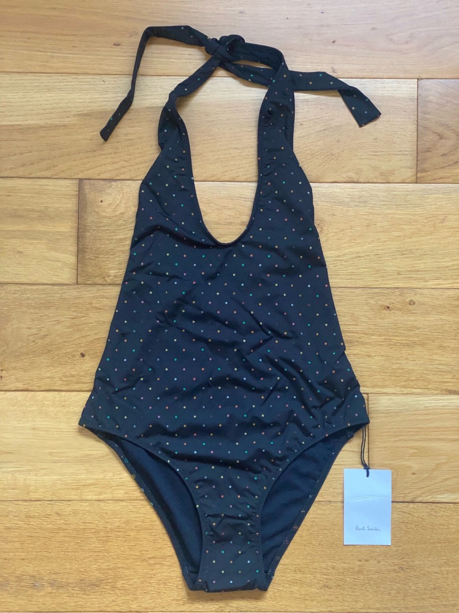 Paul Smith Mixed Spot Halter Neck Swimsuit