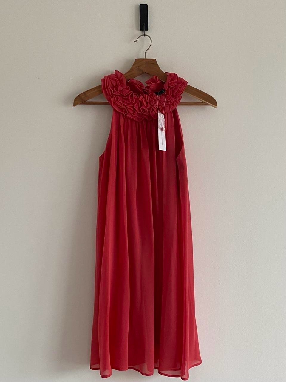 French Connection Posh Pink 100% Silk Occasion Dress