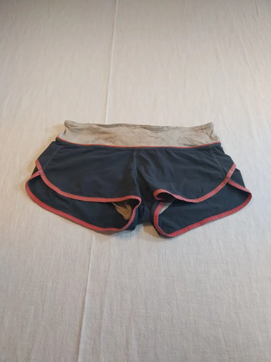 Lululemon Run Speed Shorts Women's UK 8 US 4 Grey Running Gym Lightweight