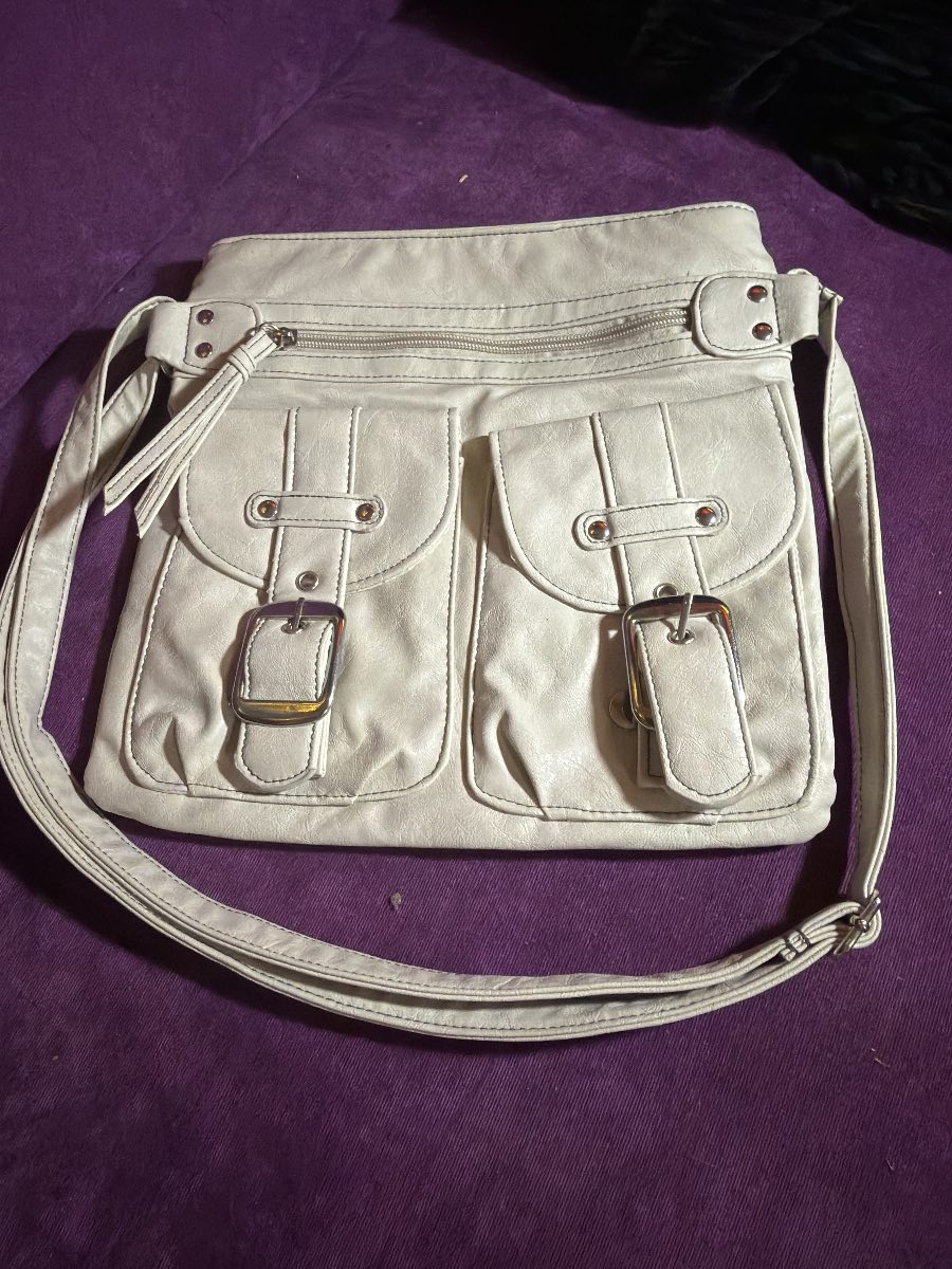 New Look Cream Shoulder Bag Bow Detail Y2K Coquette Handbag