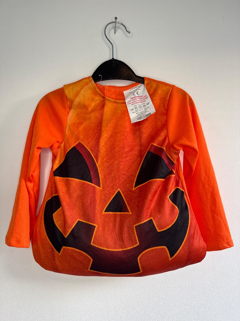 Halloween pumpkin Top Age 1-2 yeara