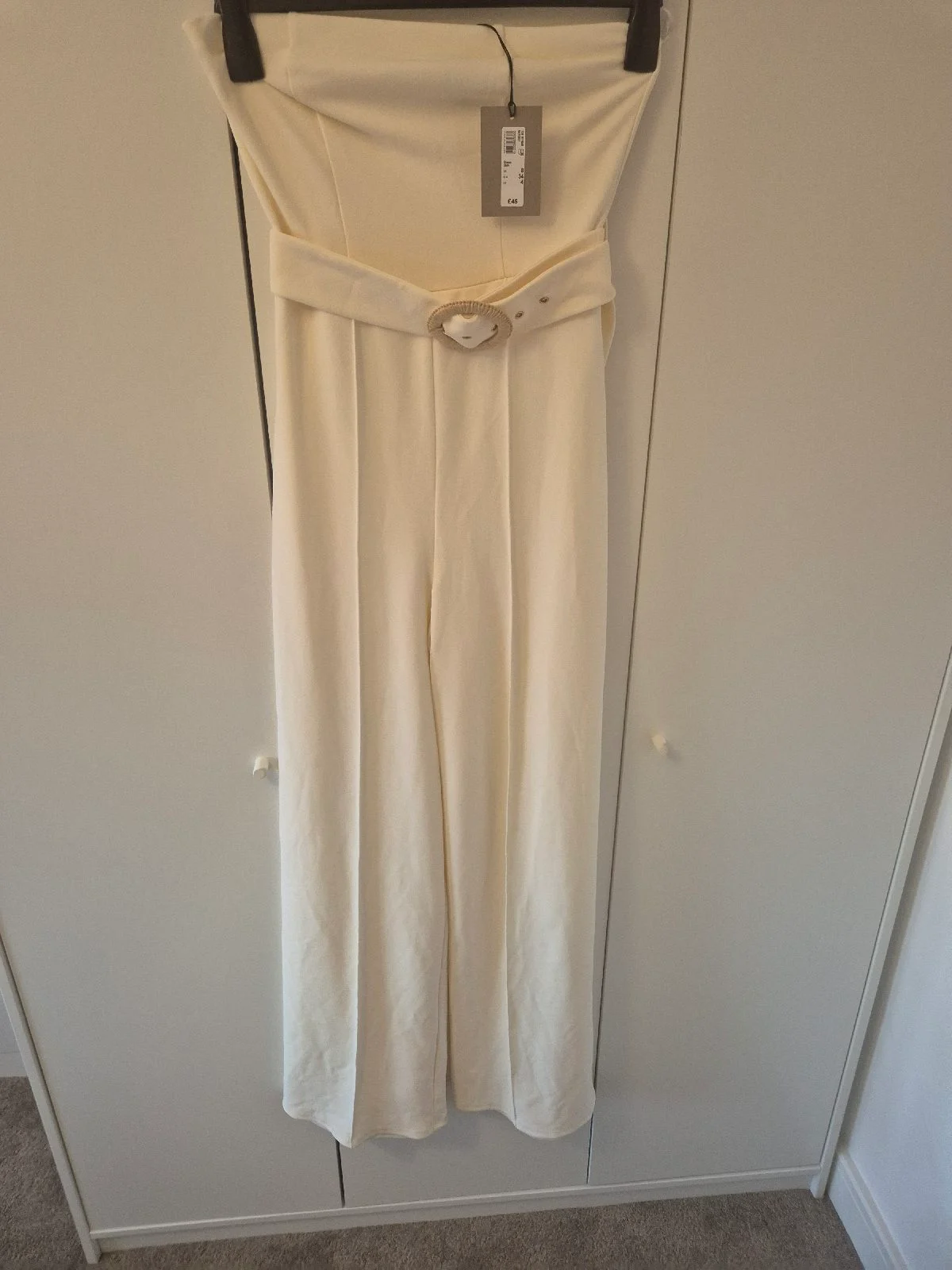 Beautiful River island wide leg jumpsuit with statement belt