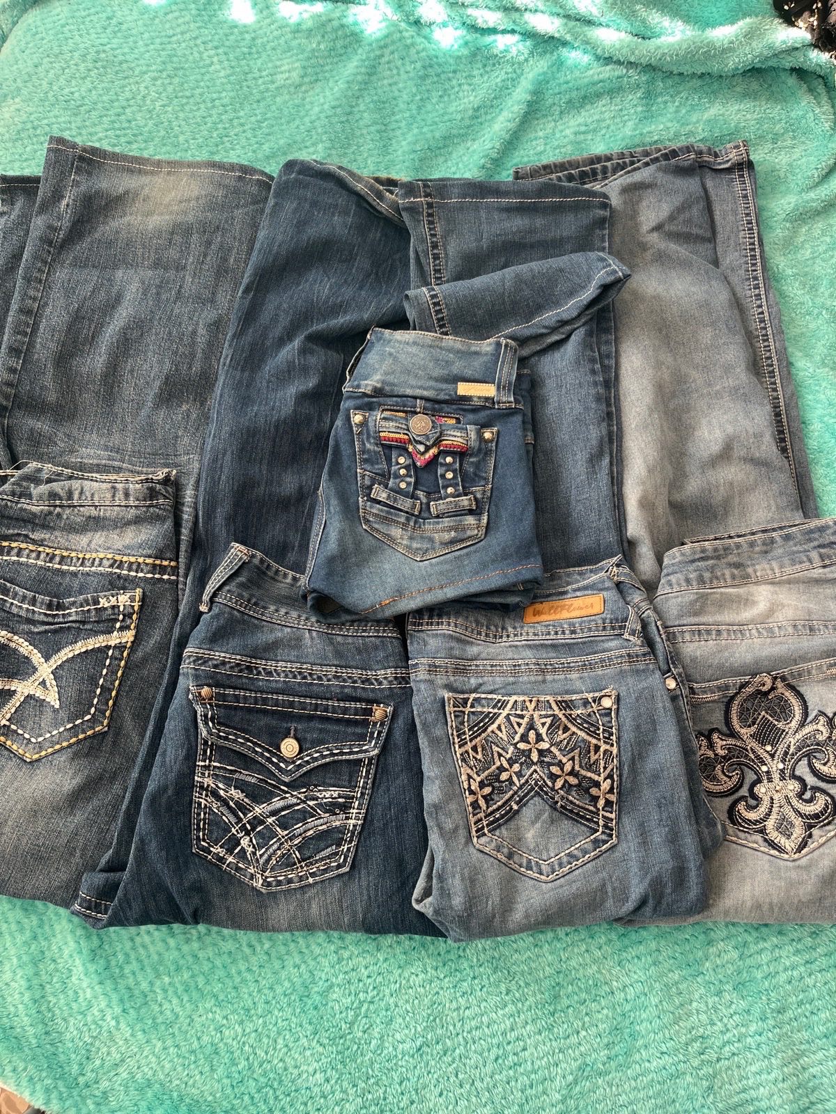 Reseller Bundle of 5 Y2K Style Jeans & Shorts - ADJUSTMENTS MADE TO ALL THE JEANS
