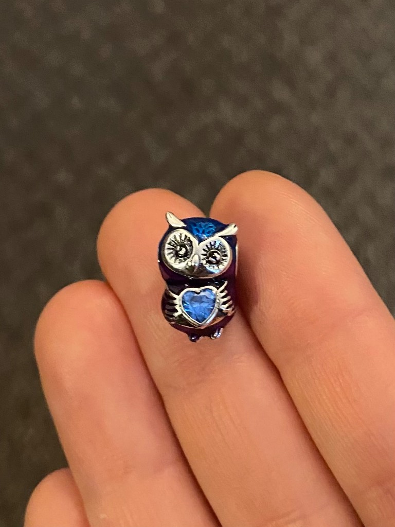 Owl with Heart Charm