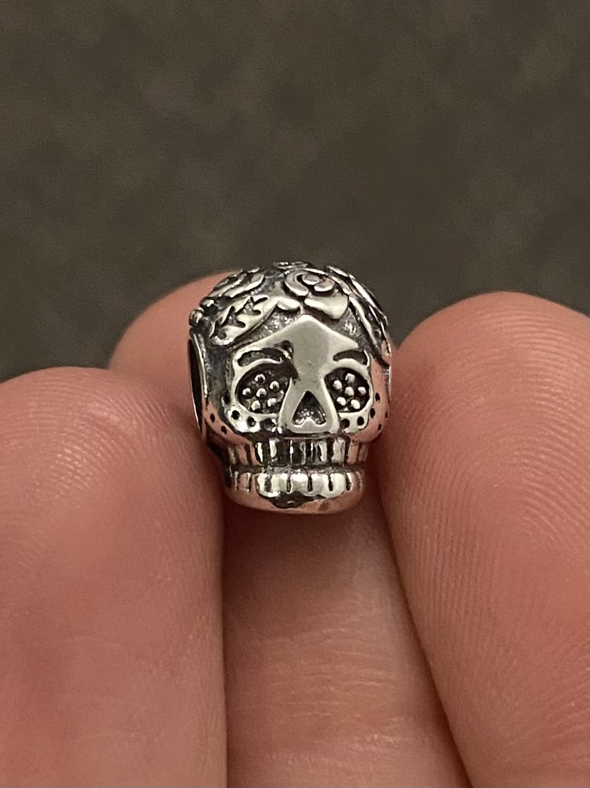 Day of the Dead Skull Charm