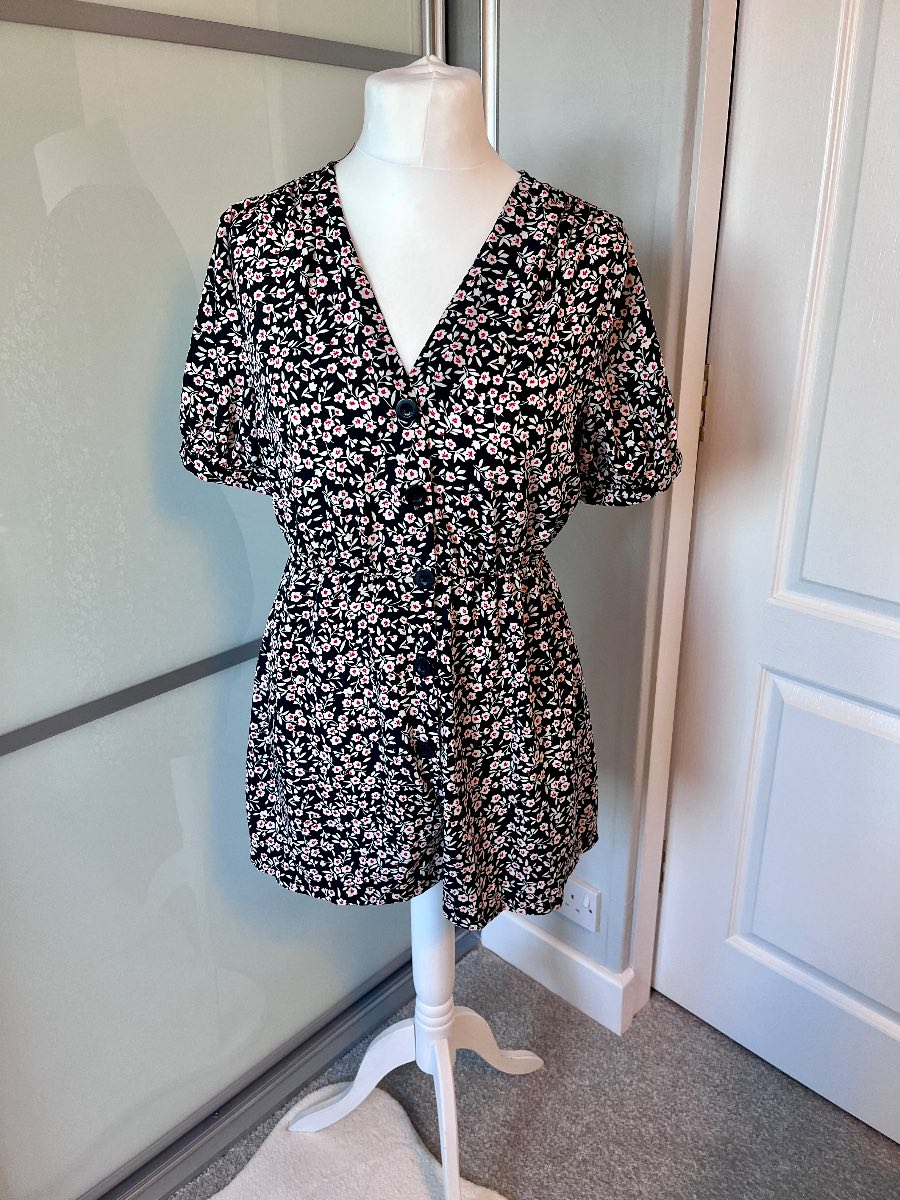 Floral print playsuit