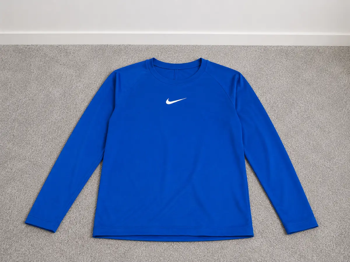 Boys blue nike base layer top size M