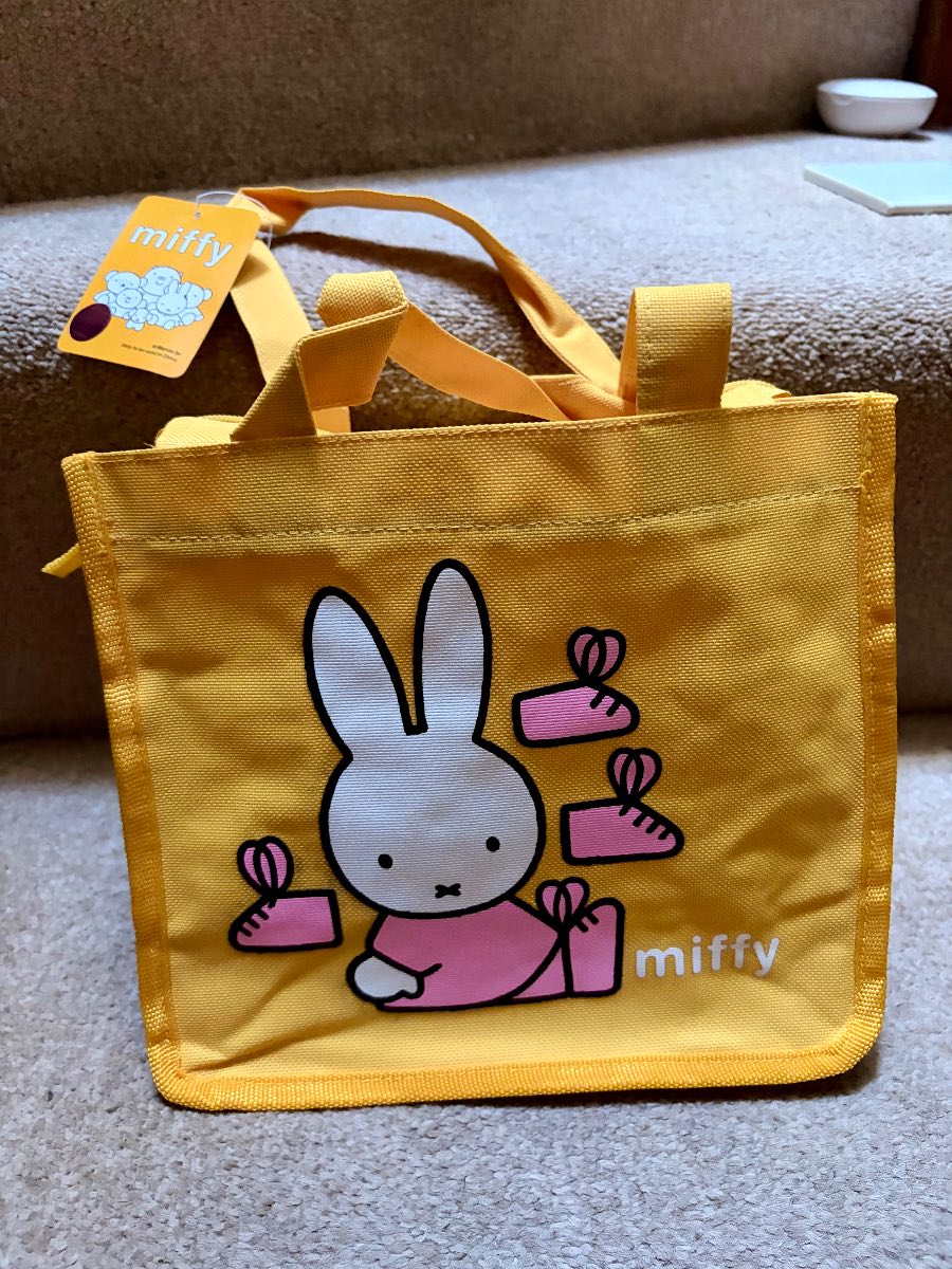 Miffy tote/lunch bag -yellow