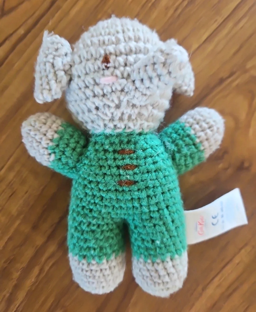 Cath Kidston Crochet Elephant Small Kids Toy collectable soft toy made from wool small-sized