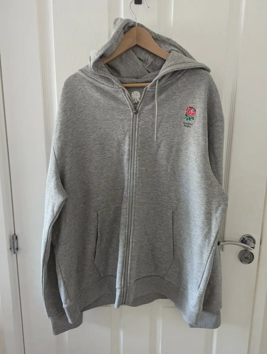 England Rugby zip up hoodie size 2XL