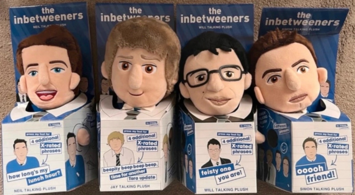 The inbetweeners talking plushies