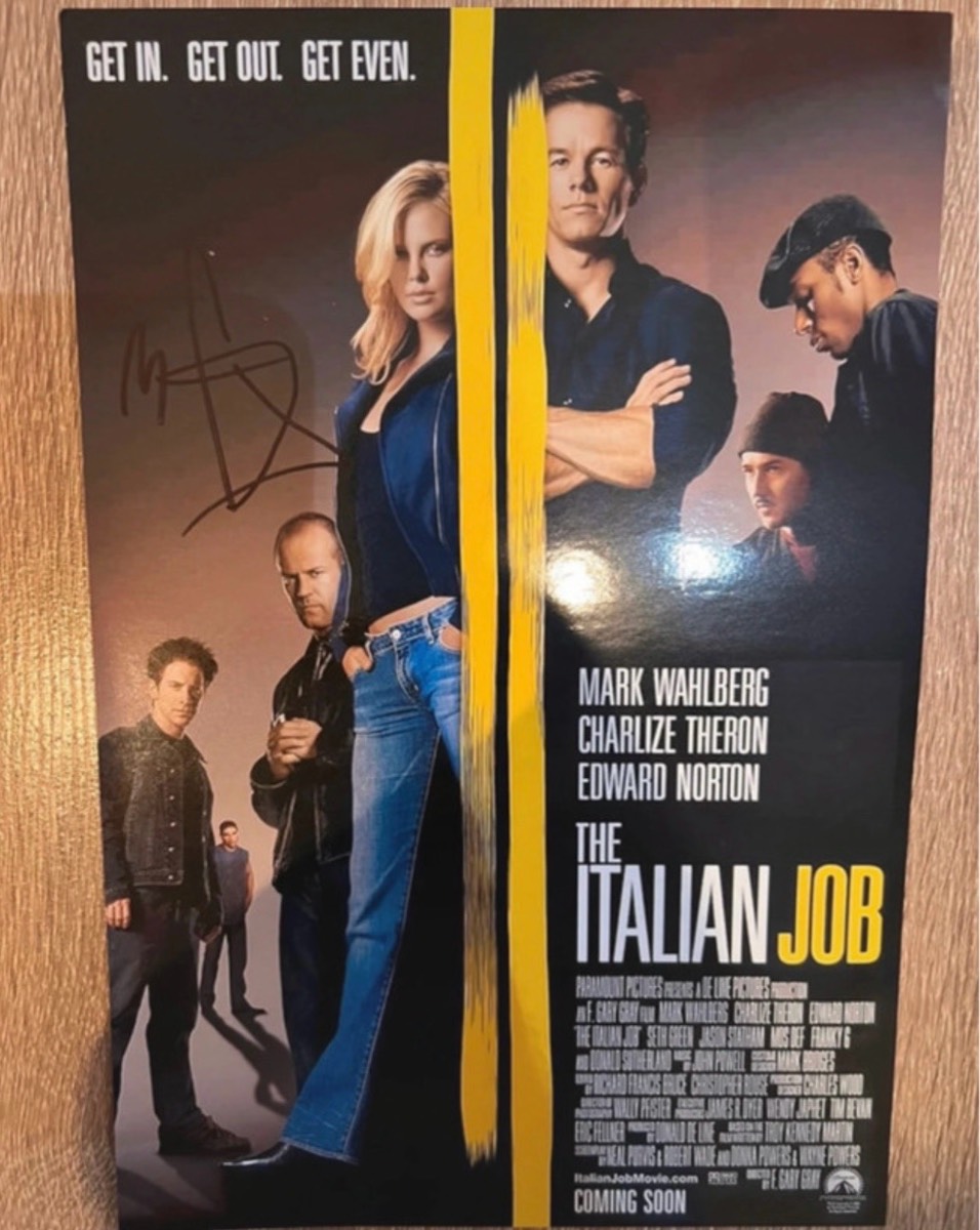 The Italian job signed by mark wahlberg