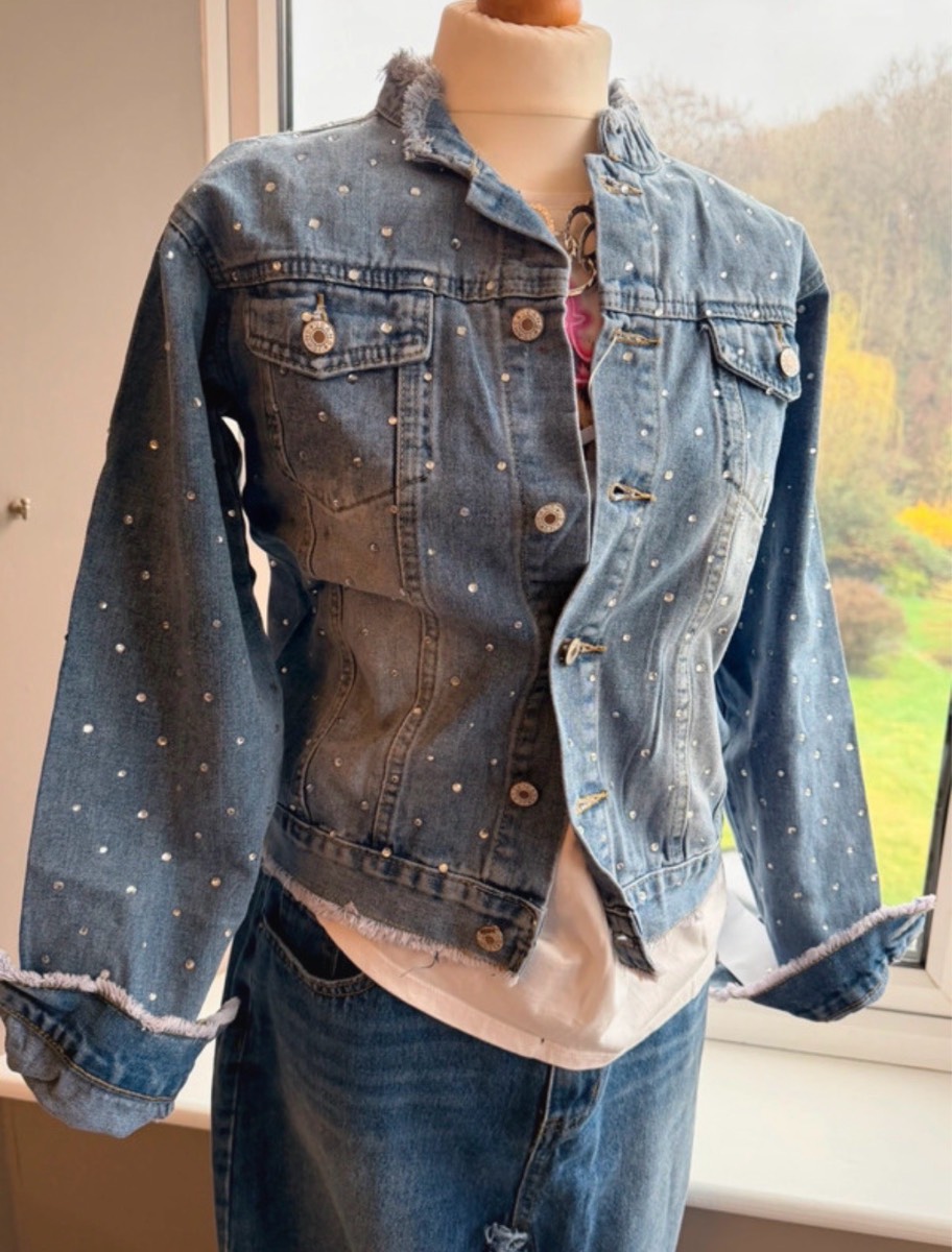 BNWT Zac&Zoe Glitzy Denim Jacket