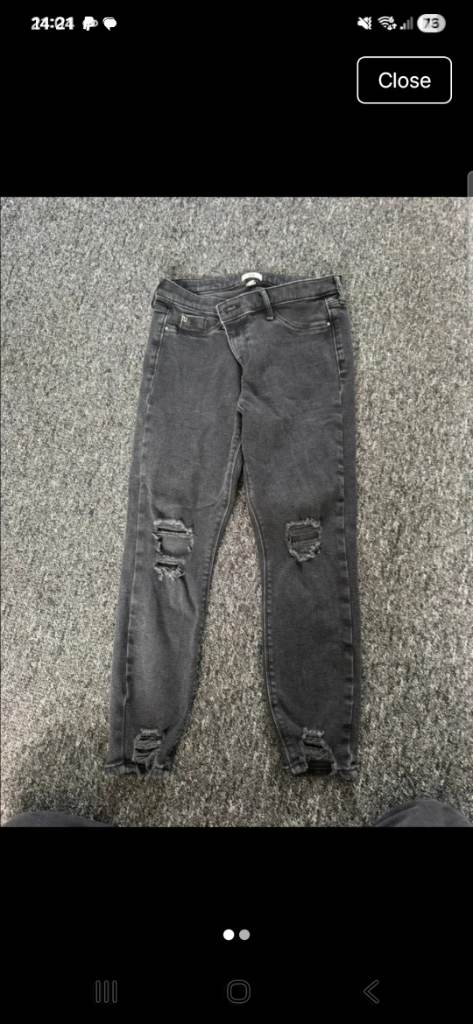 River island skinny jeans, Size 14 petite