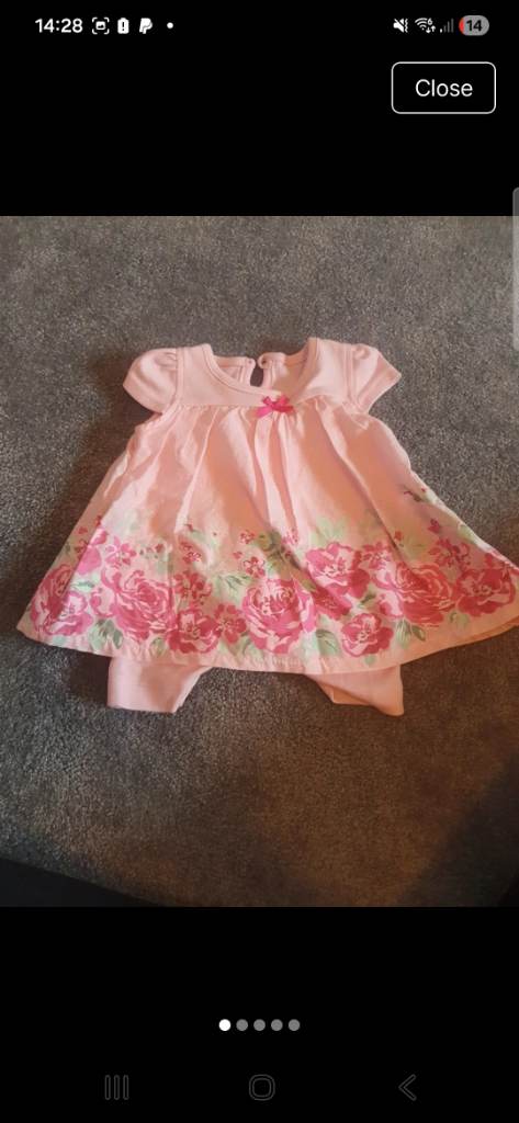 Floral baby girls dress