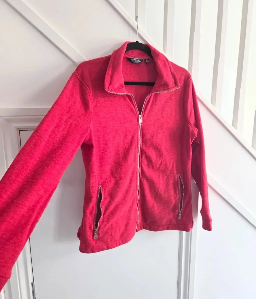 Regatta womens zip up thin fleece jacket size 14