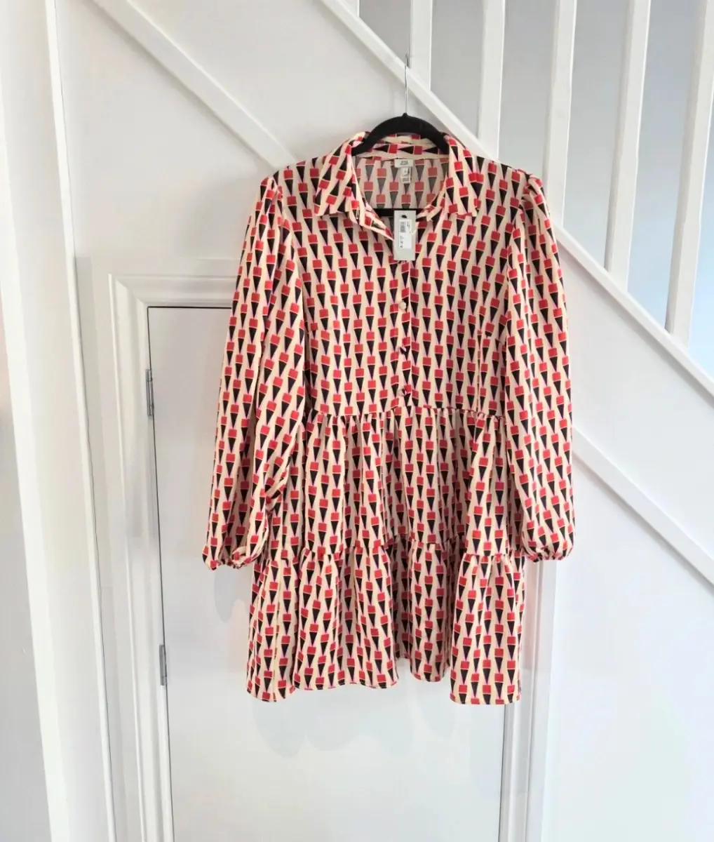 River Island BNWT womens satin feel casual summer holiday dress size 14