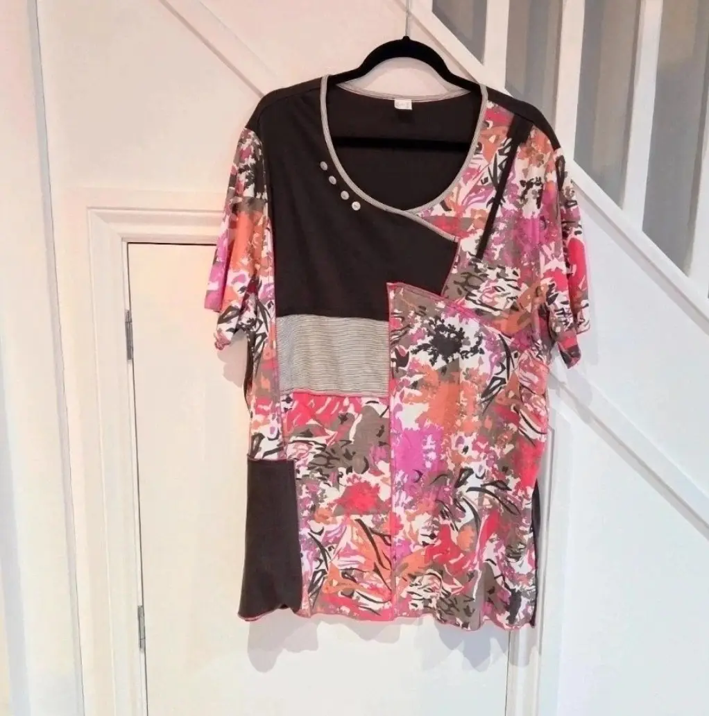 Womens cotton multicoloured t-shirt top size 26