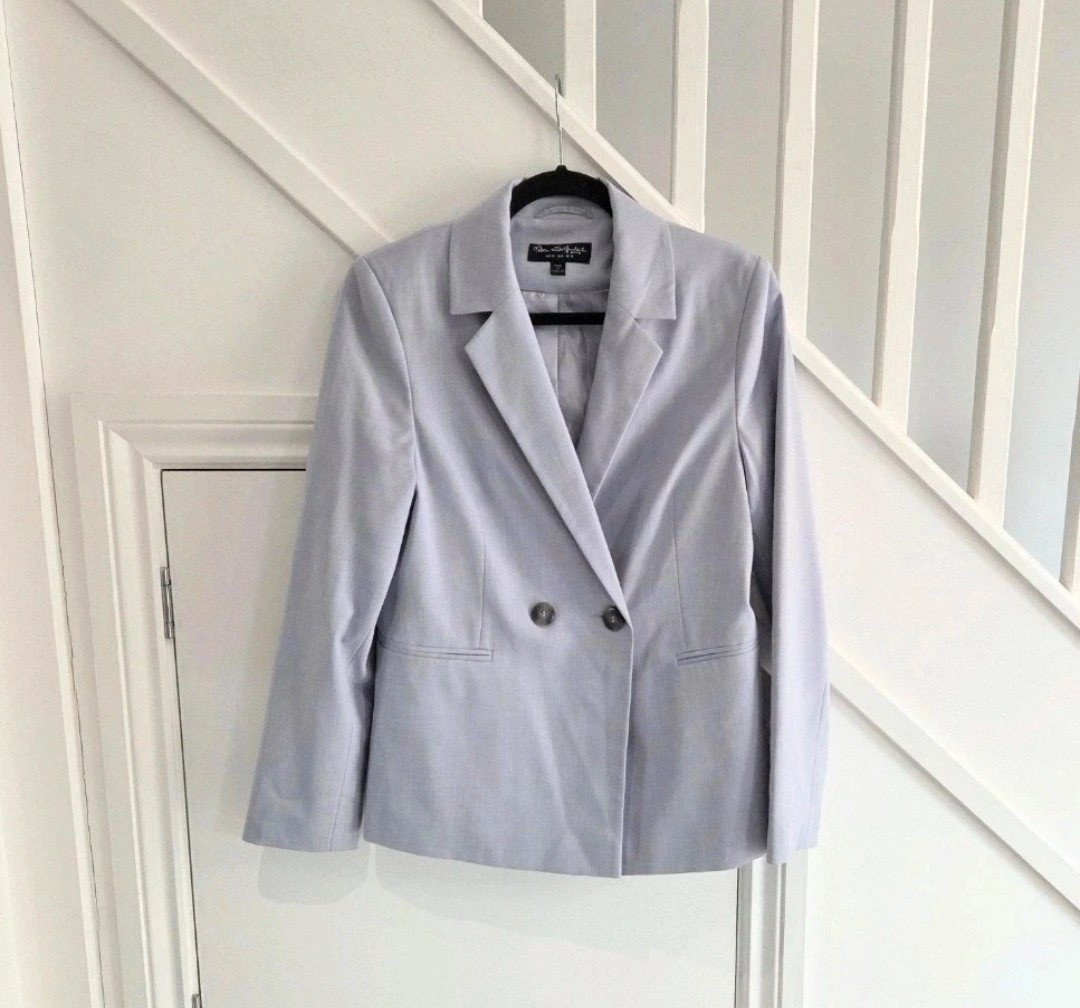Miss Selfridge BNWOT womens pale lilac blazer jacket size 10
