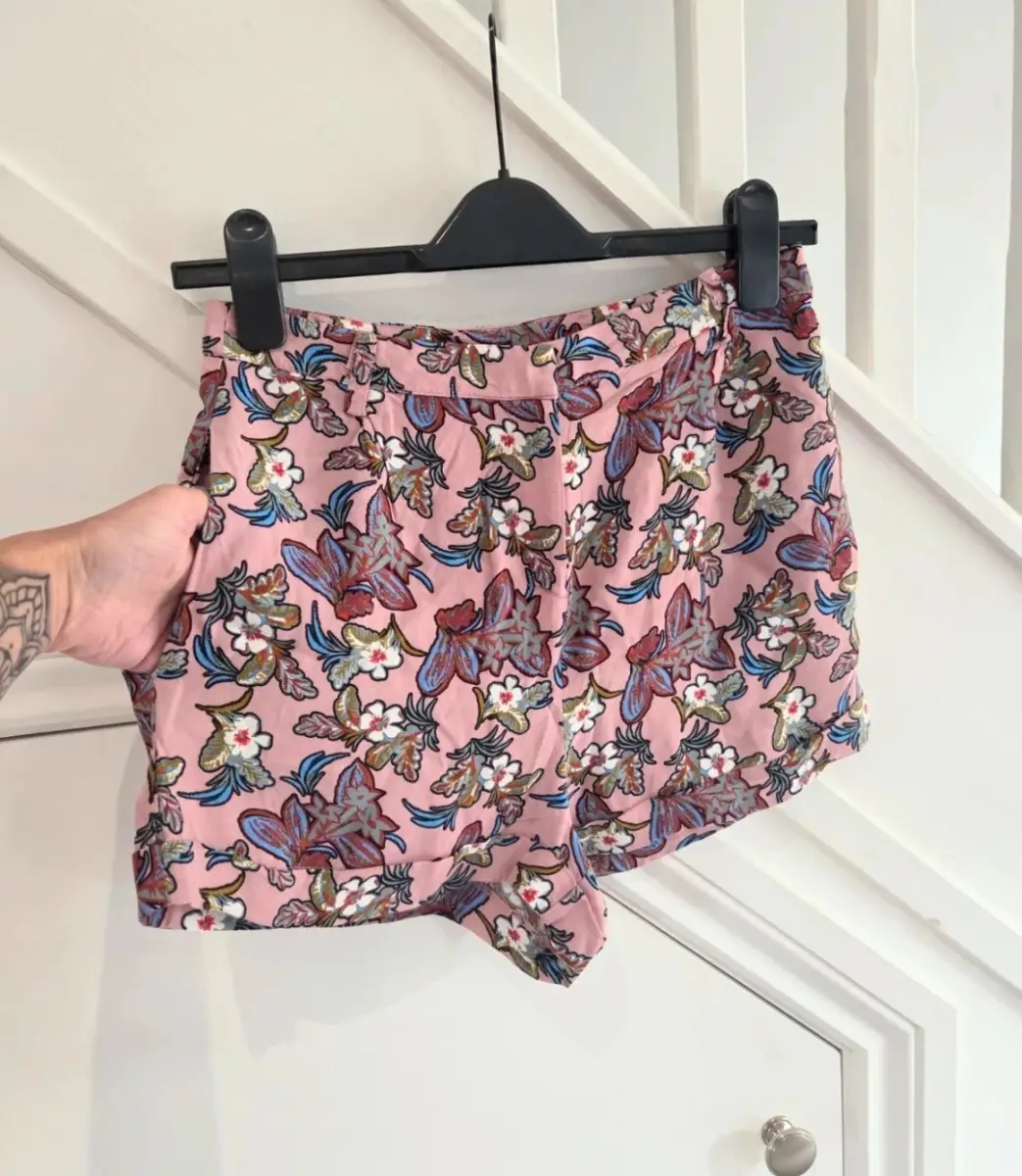 Topshop womens summer multicoloured holiday shorts size 8