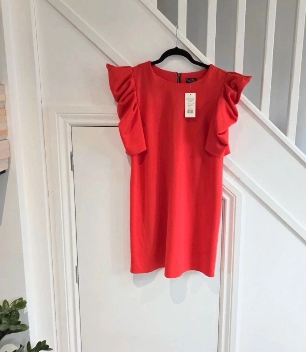 Miss Selfridge BNWT womens red occasion evening party dress size 12