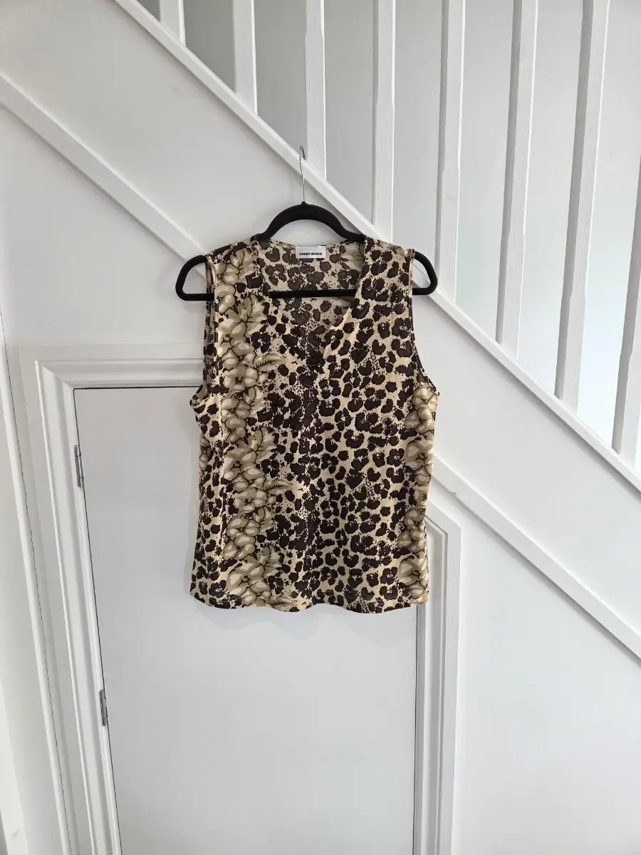 Gerry Weber womens sleeveless summer brown mix blouse size 20