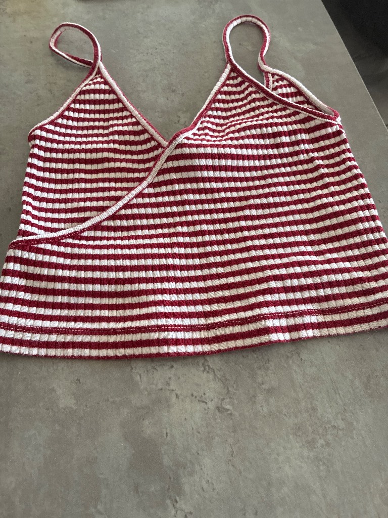 Topshop stripe crop top
