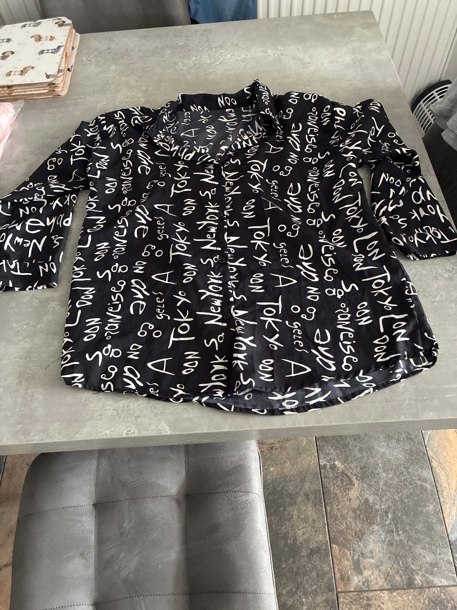 Tokyo black shirt blouse top