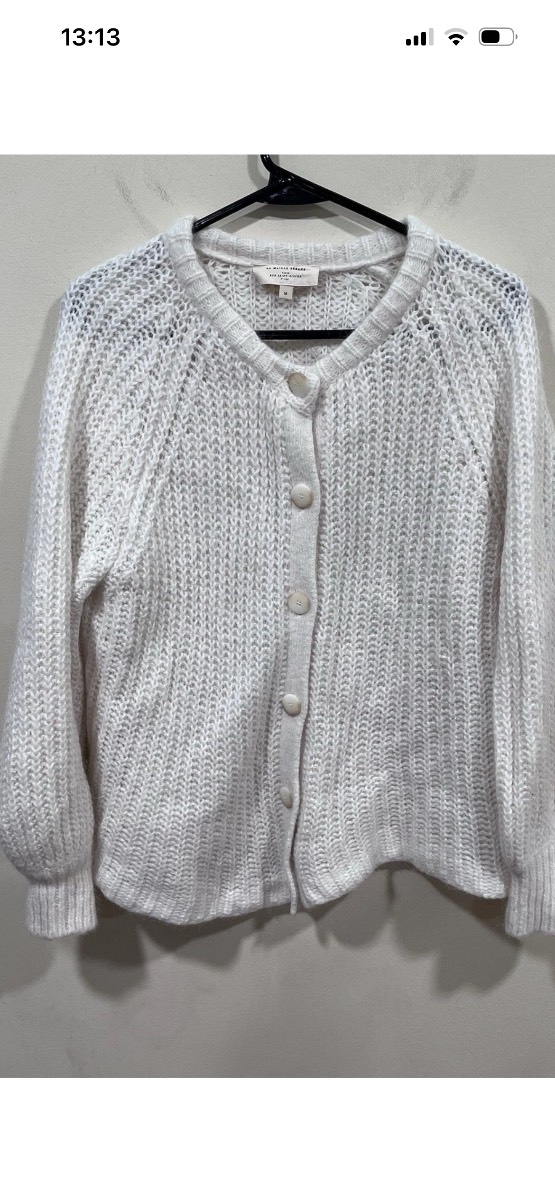 Sezane ecru cardigan