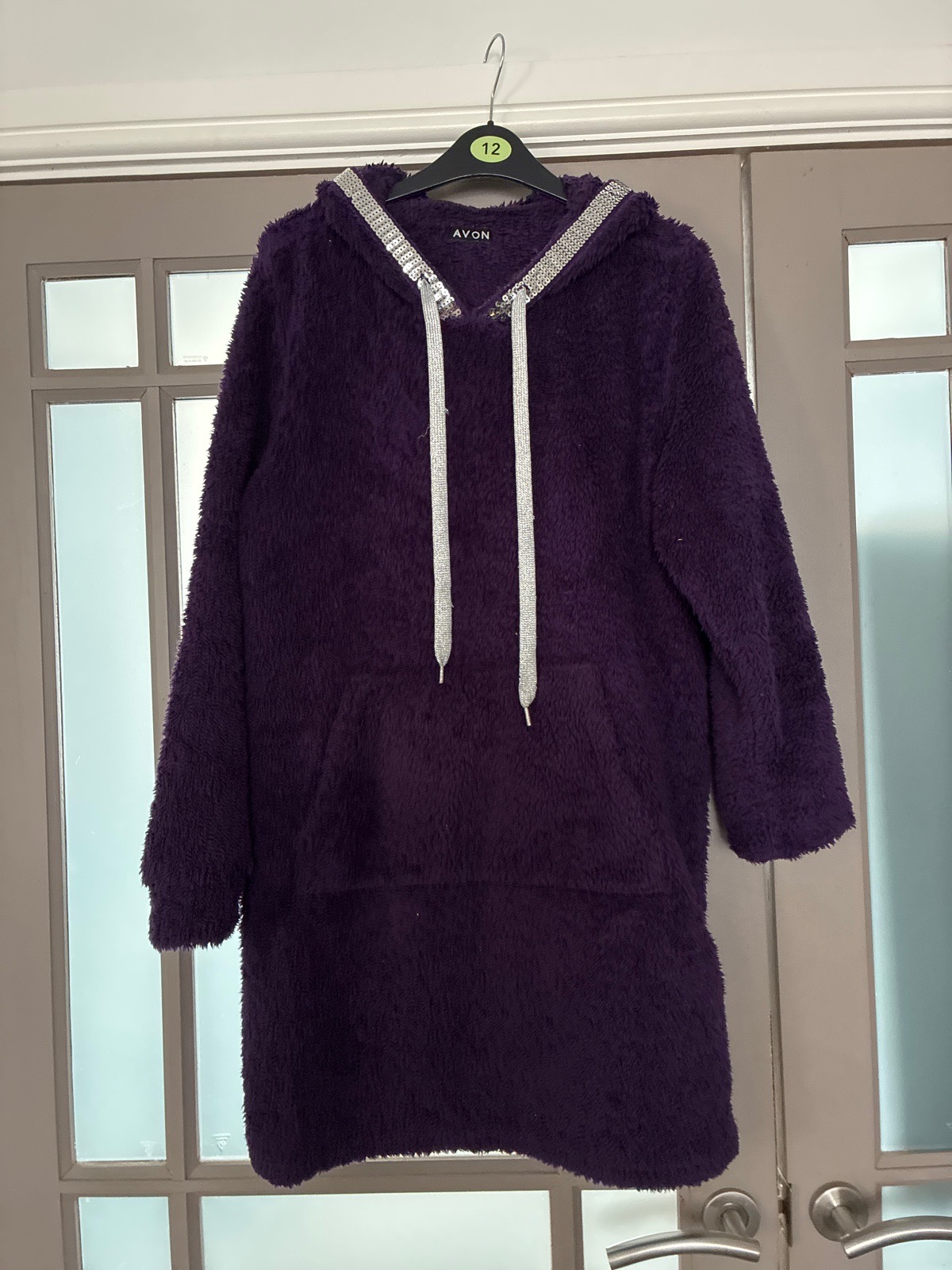Avon purple fleece loungewear dressing gown