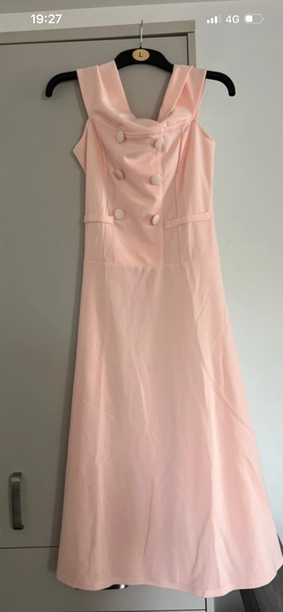 Shein pastel pink maxi dress
