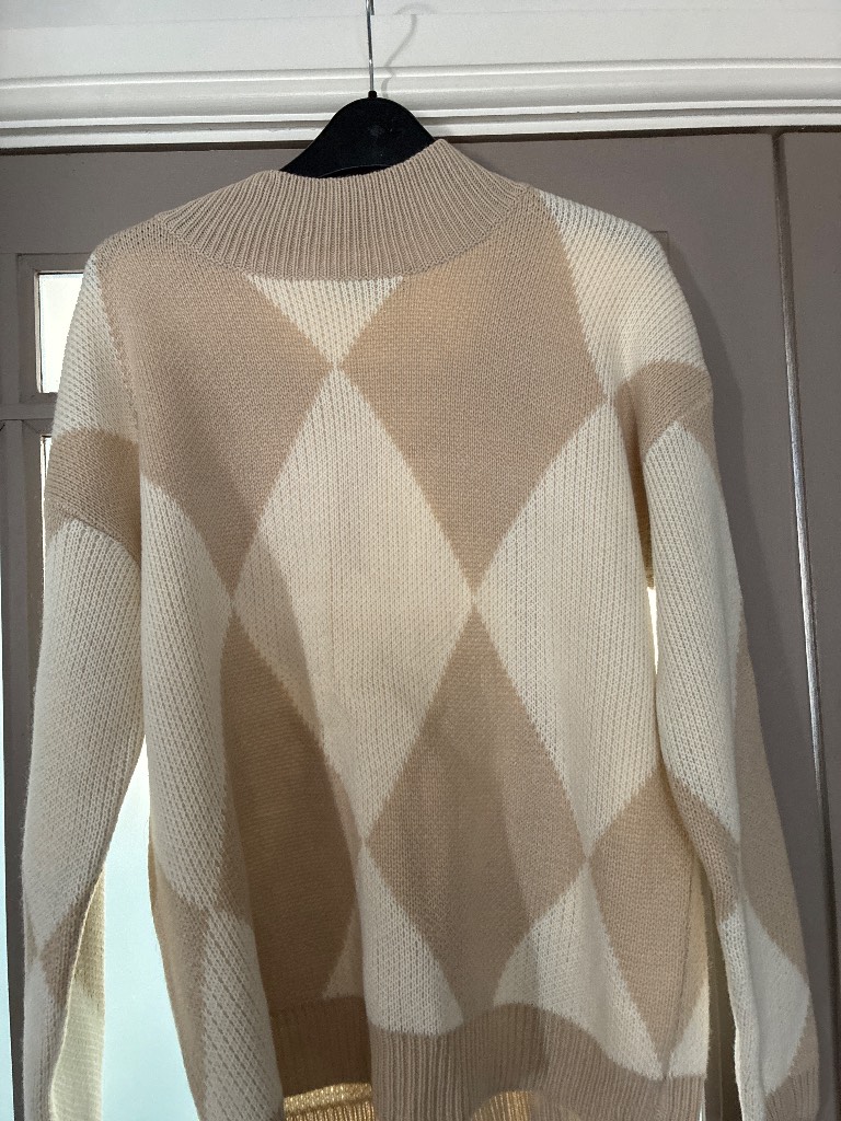 Shein cream and beige jumper