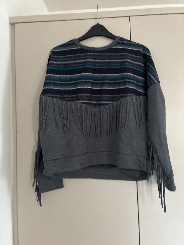 Zara trafaluc fringe sweater