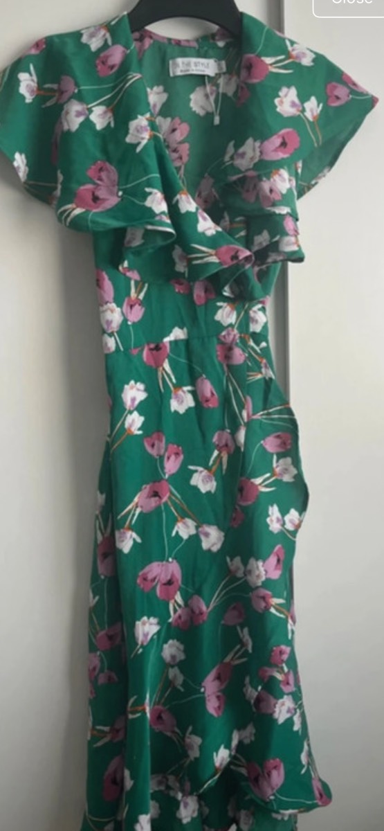 In the style midi wrap dress