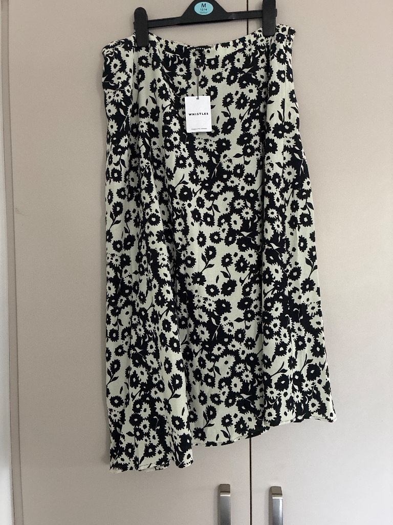 Whistles asymmetric floral skirt